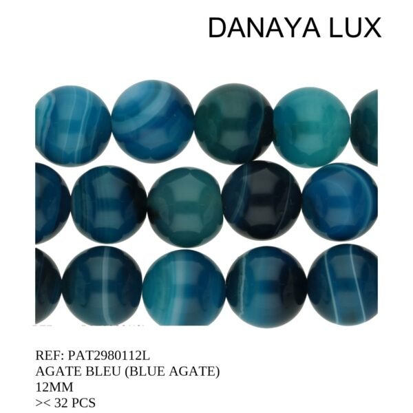 BLUE AGATE 12MM