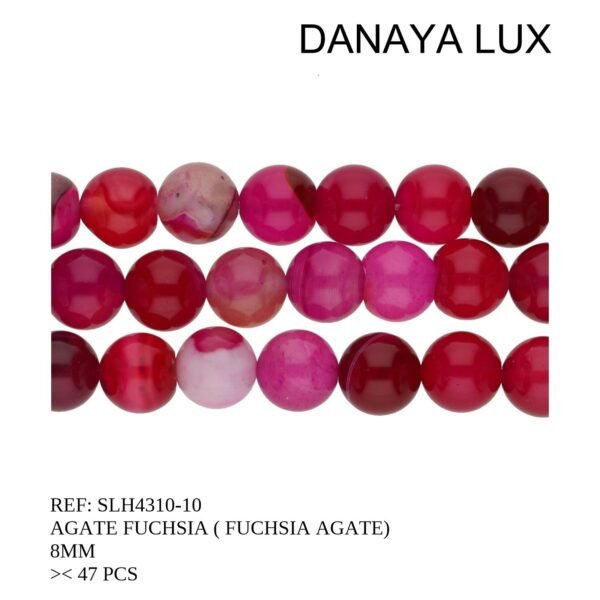 FUCHSIA AGATE 8MM