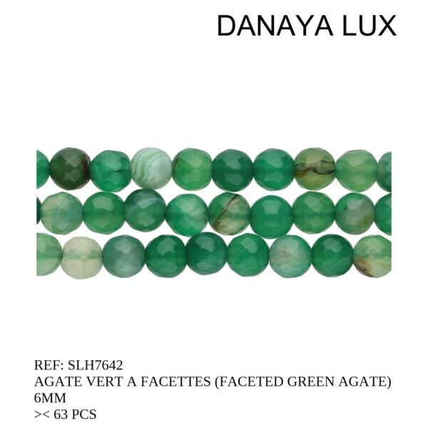 FACATED GREEN AGATE 6MM